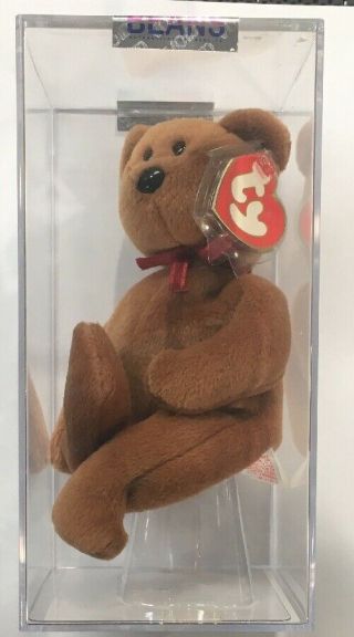 Authenticated Mwmt - Mq Teddy Nf Face 3rd/2nd Gen Ty Beanie Baby 4050