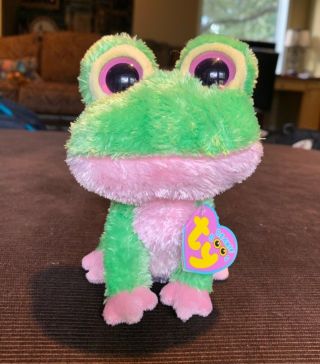 Ty Beanie Boos - Kiwi The Frog Rare 2009 - With Tags