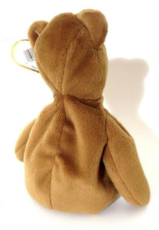 Authenticated Ty 2nd Gen OLD FACE BROWN Teddy w/ Ultra Rare UK Swing Tag MWMT MQ 5
