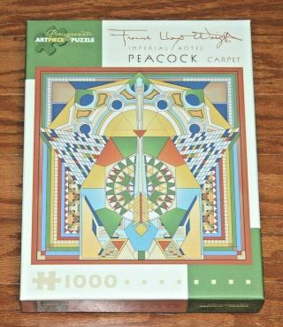 Frank Lloyd Wright Imperial Hotel Peacock Carpet 1000 Piece Jigsaw Puzzle