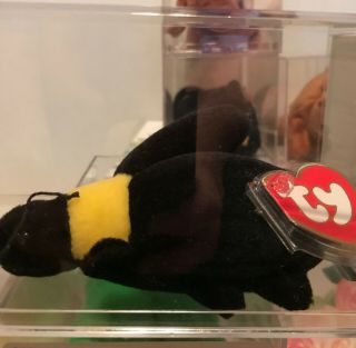 Ty Beanie Baby Bumble The Bee Mwmt Mq Authenticated 3rd/1st 4045 Magnificent