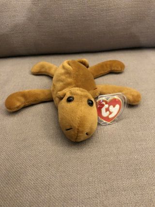 Ty Beanie Baby Humphrey The Camel 3rd 1st Retired Rare Pvc Not Authenticated