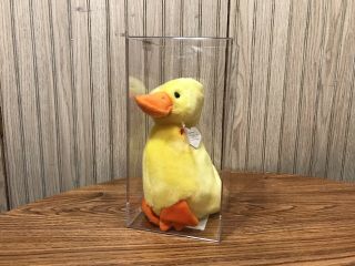 Ty Beanie Baby Rare Quackers Without Wings Buddy Mwmt - Mq Authenticated