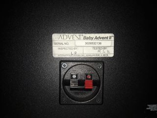 Advent The Baby II Loudspeaker System (RARE &) 3