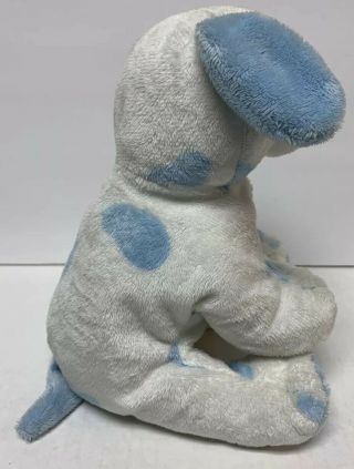 TY Pluffies TYLUX White Blue Spots PUPPY Dog Stuffed Plush 2012 Baby Pups 3
