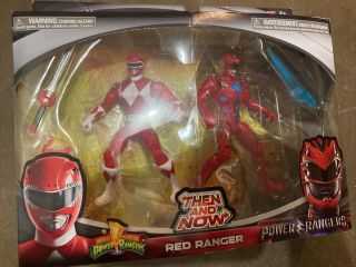 Power Rangers Then And Now Red Ranger Mighty Morphin & Movie Figure 2 Pack