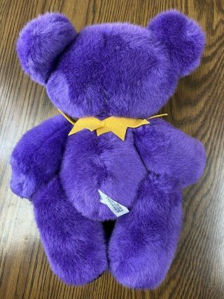 Purple W/ Yellow Scarf Jointed Grateful Dead Plush Bear W/Tags Liquid Blue 1990 2