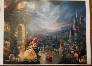 Beauty And The Beast Disney Belle Thomas Kinkade Disney Puzzle 500 Piece