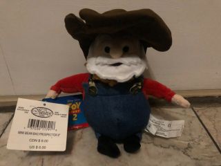 Bean Bag Plush Prospector/stinky Pete 8 " Toy Story 2,  Disney Store,  W/tags,