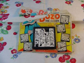 Vintage Bozo The Clown Roalex Slide Squares Puzzle Estate Find No 9