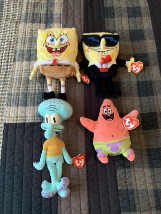 Ty Beanie Babies Spongebob Squarepants And Friends