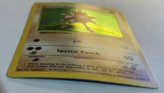 Hitmonchan Holo Rare 8/130 Base Set - Pokemon Card - Vintage Wotc 1999