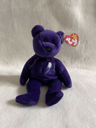 Rare Princess Diana Beanie Baby 1st Edition 1997 Mwmt And Plastic Tag Covers