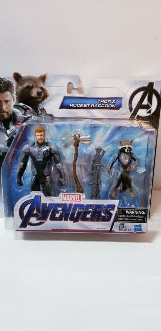 Marvel Avengers Endgame Thor And Rocket Raccoon 2 - Pack