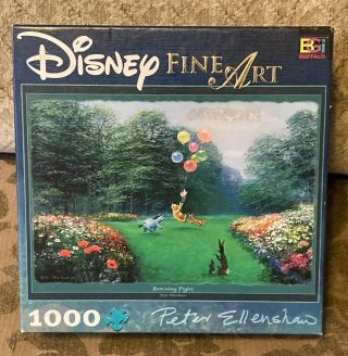 Disney Fine Art 1000 Pc Puzzle Rescuing Piglet Balloons Winnie The Pooh Usa