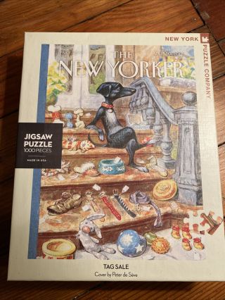 The Yorker 1000 Piece Puzzle Peter De Seve - Tag - Puppy Dog