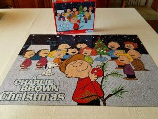 A Charlie Brown Christmas 1000 Piece Jigsaw Puzzle Aquarius 20”x28” Complete