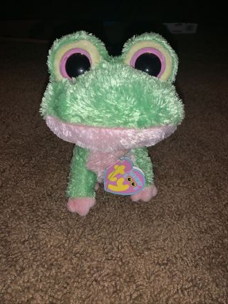 Ty Beanie Boos - Kiwi The Frog (6 Inch) With Tag But Not Attached
