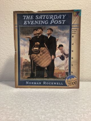 The Saturday Evening Post Norman Rockwell 1000 Pc Puzzle Bottom Of The Sixth