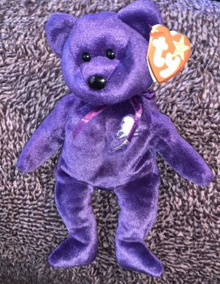 1st Edition Ty Beanie Baby Princess Diana Pvc Pellets No Space Or Stamp China