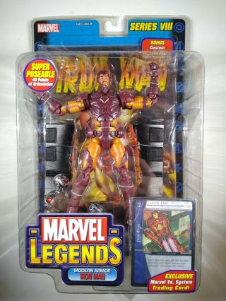 Marvel Legends Modern Armor Iron Man Series Viii 8 Toy Biz 2004 Avengers 1 2 3 4