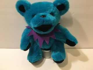 Aqua/turquoise Jointed Grateful Dead Plush Bear Liquid Blue 1990 12’’ Inch