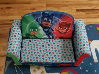 Marshmallow Furniture 2 - In - 1 Flip Open Couch Bed Kids,  Pj Masks (open Box)