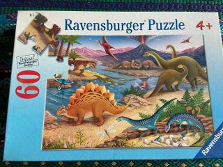60 Piece Puzzle Ravensburger Dinosaurs - And Complete