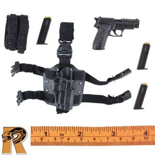 Secret Service Mark Ltd - P226 Pistol & Leg Holster - 1/6 Scale - Did Figures