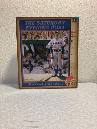 The Saturday Evening Post - Norman Rockwell - The Dugout Puzzle