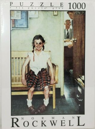 Vintage Norman Rockwell Jigsaw Puzzle 1000 Pc.  " The Shiner " 26.  75 X 19 In