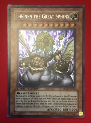 Theinen The Great Sphinx Nm Limited Edition Mc2 - En006 Yu - Gi - Oh Card