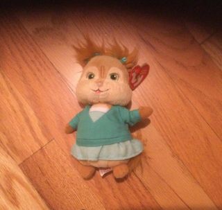Ty Beanie Baby Eleanor Chipette From Alvin And The Chipmunks 2012 Nwt