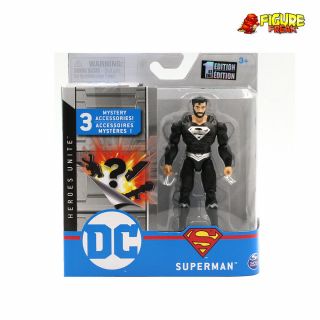 Spin Master Dc Universe Heroes Unite 4 " Black Costume Superman Figure