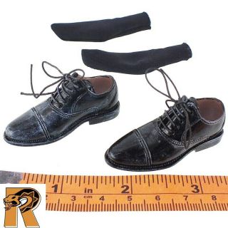 Secret Service Mark Ltd - Dress Shoes & Socks (for Feet) - 1/6 Scale Did Figures