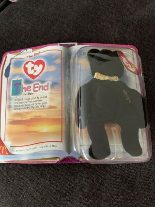 Ty Beanie Baby The End Bear With Tag Errors 1999 Rare Retired