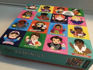 Mudpuppy Little Feminist 500 Piece Puzzle 20”x 20” Harriet Tubman Gloria Steinem