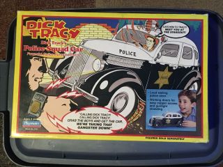 1990 Playmates Dick Tracy Police Squad Car Nib Nip W/ Siren