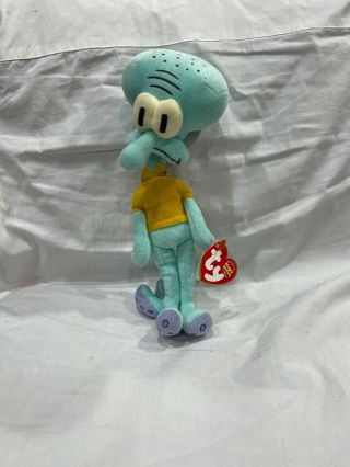 Ty Beanie Baby " Squidward Tentacles " With Tag (2004)