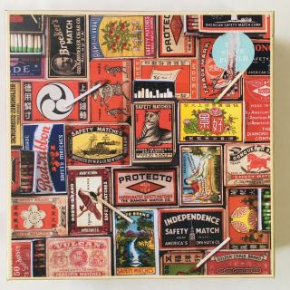 Vintage Matchboxes 500 Piece Jigsaw Puzzle By Galison 20 X 20 Inches Matchbox