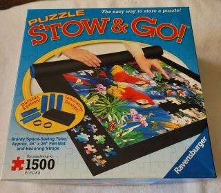 Ravensburger Jigsaw Puzzle Stow And Go Storage Mat 46 " X 26 " Up To 1500 Pc