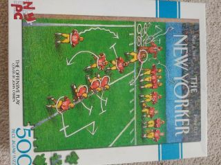 The Yorker “the Offensive Play” 500 Piece Puzzle John O’brien Cover Football