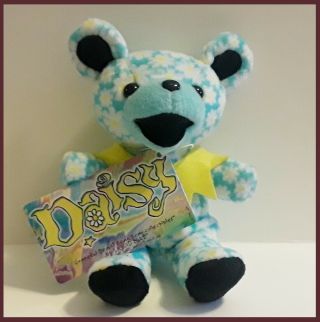 Grateful Dead Dancing Bear Plush Beanie Baby Daisy 3rd Ed B Day Aug 16