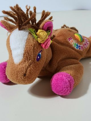 8 " Plush Bean Bag Rainbow Chaser Horse Doll,  Made By Lisa Frank,