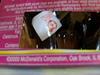 Ty RARE ERRORS The END BEAR.  RAREST McDonalds Beanie Babies 2000 NIP 2