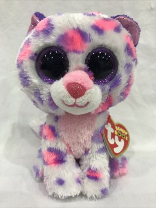 Ty Beanie Boos Serena The Snow Leopard 6 " Justice’s Exclusive W/ Tag 2015