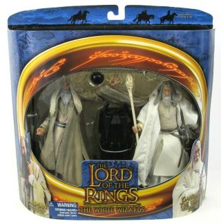 Toybiz Lord Of The Rings The White Wizards Saruman & Gandalf