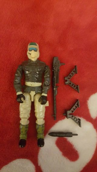 Vintage Gi Joe Action Figure 1990 Rampart With Accessories