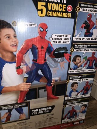 Marvel Homecoming Sense Spider - Man Figure Over 2 Feet Tall Talks & Shoots 2
