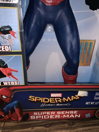 Marvel Homecoming Sense Spider - Man Figure Over 2 Feet Tall Talks & Shoots 3